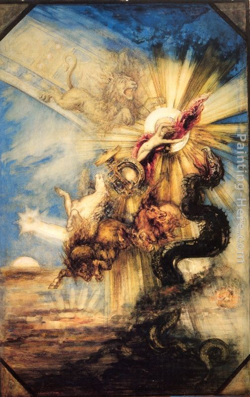 Phaethon painting - Gustave Moreau Phaethon art painting